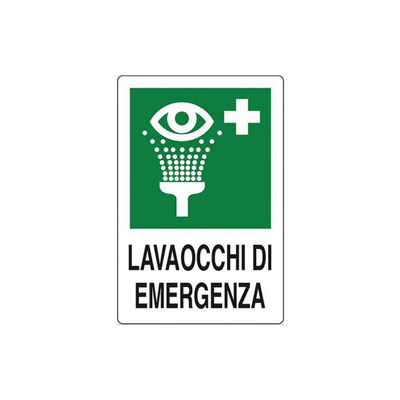 Cartello Lavaocchi Di Emergenza 250×310