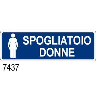 Cartello Spogliatoi Donne 350×125