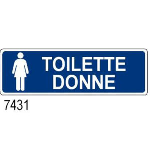 Cartello Toilette Donne 350×125
