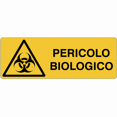Cartello Pericolo Biologico 350×125