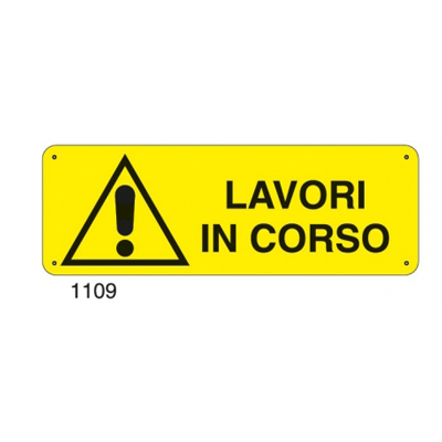 Cartello Pericolo Lavori In Corso 350×125