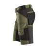 Bermuda-elasticizzati-Snickers-Workwear-6143-khaki-green-lato2-sphera-antinfortunistica